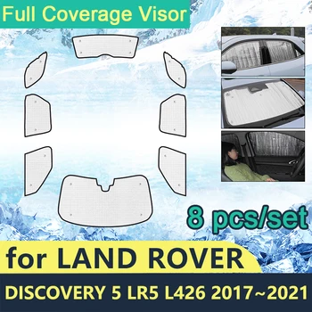 Солнцезащитные Козырьки С Полным Покрытием Для Land Rover Discovery 5 LR5 L426 2017 ~ 2021 Автомобильные Аксессуары Для Лобовых Стекол Солнцезащитный Зонтик 2020 2019