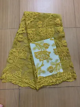 Французские блестки Gold Line, Африканский тюль, сетчатая кружевная ткань 2023, Высококачественная Нигерийская вышивка, сетчатое кружево для женщин, свадебное платье
