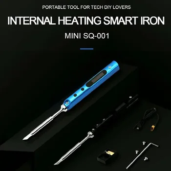 Цифровой паяльник SQ-001 OLED Mini Электрический паяльник мощностью 65 Вт, сварочный инструмент с регулируемой температурой