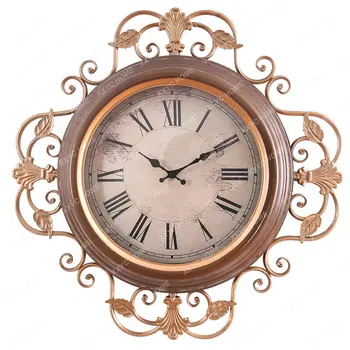 Часы для домашнего декора в стиле ретро, часы для гостиной, Подвесной светильник, роскошные настенные часы, высококачественные декоративные часы без звука