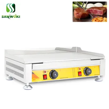 Электрическая плоская сковорода теппаньяки, машина для приготовления гамбургеров, железная плита, машина для приготовления тофу, железная машина для приготовления кальмаров