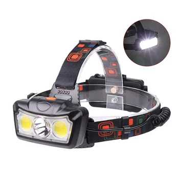 Яркий фонарь для рыбалки с красной сигнальной лампочкой, USB-зарядка, дизайн для бега трусцой, кемпинга, пеших прогулок HEE889
