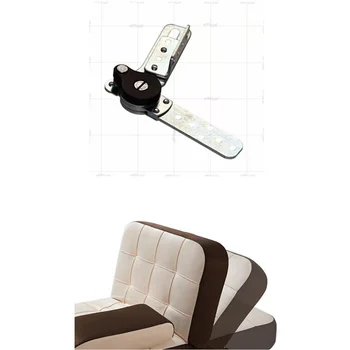1 пара 2шт Регулируемая Складная мебельная петля 90-градусные петли бисагры для соединителя сиденья дивана крепежные детали фурнитура Изображение 2