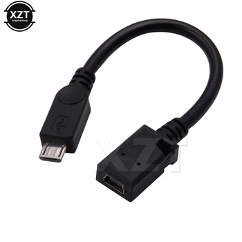 1шт порт Mini USB-Micro USB M/F новый Соединительный кабель-адаптер, Универсальный, совместимый с устройствами 1.1 и 1.0 Изображение 2