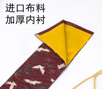 2 вида цветов Кендо бамбуковый журавль сумка для мечей из высококачественных тканей кунг-фу боевые искусства иайдо деревянные сумки для ножей Изображение 2