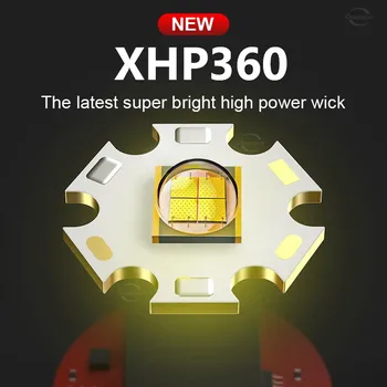 2023 Новейший XHP360 Мощный налобный фонарь Перезаряжаемый головной Фонарь Фонарь высокой Мощности XHP90 USB Кемпинговый головной фонарь Свет Изображение 2
