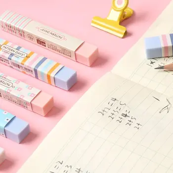 6 Упаковок Корейского карандаша Rainbow Fresh Strip Eraser Для детей и студентов, Специальные школьные принадлежности, Канцелярские принадлежности в подарок Изображение 2