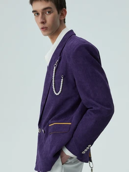 A1633 Модные мужские пальто и куртки 2023 Runway, роскошная мужская одежда известного бренда европейского дизайна в стиле вечеринок. Изображение 2