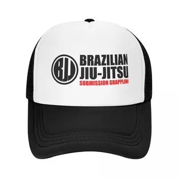 BJJ - Бразильское джиу-джитсу - Сабмишн-Грэпплинг - Белая бейсболка, пляжная шляпа С защелкивающейся спинкой, Новая Женская шляпа In Hat, Мужская Изображение 2