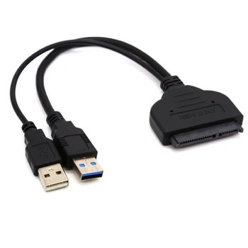 CHIPAL 5 Гбит/с Кабель-Адаптер USB 3,0 на SATA 3,0 USB3.0 К Serial ATA III 7 + 15 22Pin Конвертер для 2,5-дюймового Жесткого диска HDD Изображение 2