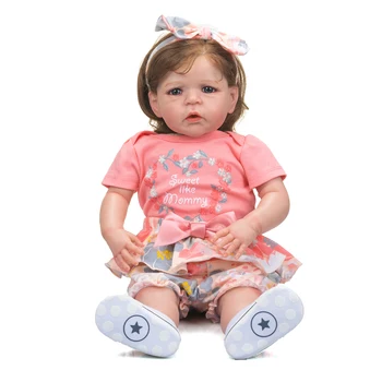 NPK 26 дюймов, уже окрашенная Готовая Кукла, Возрожденная Девочка-малыш, Кукла Сэнди, Огромный Настоящий Ребенок, Размер 6 месяцев, 3D-кукла для рисования кожей Изображение 2