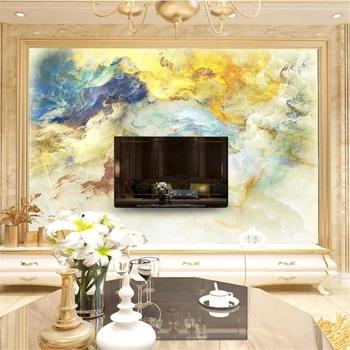 papel de parede Пользовательские обои 3d фотообои облако нефрит мрамор каменная стена фон гостиная спальня фреска 3d обои Изображение 2