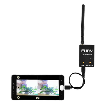 Skydroid UVC приемник управления двойной антенной OTG 5.8G 150CH полноканальный FPV приемник со звуком для Android смартфона Изображение 2