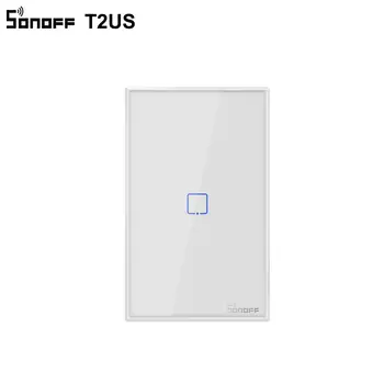 SONOFF T2US TX Smart Wifi Сенсорный Настенный Выключатель Света С Рамкой Умный Дом 1/2/3 Банды 433 RF/Голосовое / ПРИЛОЖЕНИЕ Управление Работает С Alexa Изображение 2