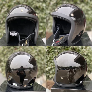 TT & COCASCOS 500TX Винтажный мотоциклетный шлем с открытым лицом, новинка, Япония, Корея, стеклопластиковый электрический скутер для верховой езды, Cascos Para Moto Изображение 2