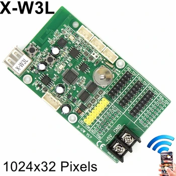 X-W3L X-W3 Wifi Светодиодная карта управления 1024 * 32 Пикселя wifi + USB Беспроводной Светодиодный Контроллер Драйвер Поддержка ПК Телефонная Панель Отправка сообщения Изображение 2