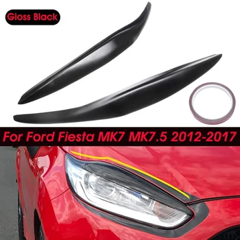 Автомобильная фара, накладка для бровей, наклейка на лампу головного света для Fiesta MK7 MK7.5 Изображение 2
