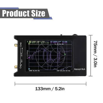 Векторный сетевой Анализатор Nanovna-F V2 50 кГц-3 ГГц Антенный Анализатор HF VHF UHF VNA 4,3 Дюйма с 5000 мАч Изображение 2