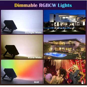 Водонепроницаемый IP66 Bluetooth App Control Умный RGB Прожектор Светодиодный Садовый светильник Настенный светильник Светодиодный Прожектор Наружный Отражатель Изображение 2