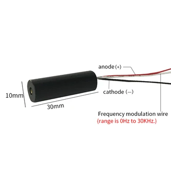 Высокое качество 650 нм 50 МВт красная точка TTL частотный модуль лазерный модуль низкой мощности CS лазерный прицел указатель 0-30 кГц Настраиваемый Изображение 2