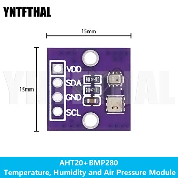 Высокоточный цифровой датчик температуры, влажности, атмосферного давления AHT20 + BMP280 Изображение 2