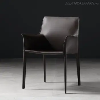 Дизайнерские стулья для кафе, столовой, гостиной, современного внутреннего чтения, Итальянское кресло для отдыха, мебель для дома Nordic Sillas Изображение 2