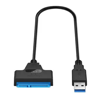 Кабель USB 3,0 SATA 3 Адаптер Sata-USB до 6 Гбит/с Поддержка 2,5 дюймов Внешнего SSD HDD Жесткого диска 22-контактный кабель Sata III Изображение 2