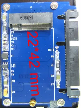 Карта адаптера NGFF M.2 для SATA key B, поддерживает только SSD-накопитель B Key на базе SATA, не поддерживает B key на базе PCI-E и любой M key SSD, всего 2242 мм Изображение 2