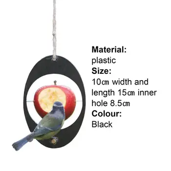 Кормушка для птиц из водонепроницаемого износостойкого пластика, изысканный подвесной лоток для кормления в саду, многоразовая подвесная кормушка Изображение 2