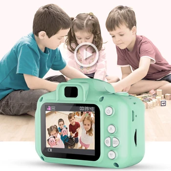 Мини-детская мультяшная камера, делающая фотографии, видео, Воспроизведение музыки, Детские мультяшные игрушки, Мини-камера, подарки на день рождения, игрушки на открытом воздухе Изображение 2