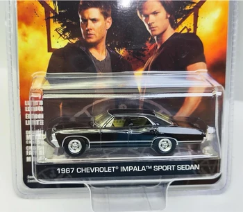 Модель 1: 64 Supernatural 1967 Chevrolet Impala Sport Sedan, модель автомобиля из литого под давлением металлического сплава, игрушки для детей, коллекция подарков Изображение 2