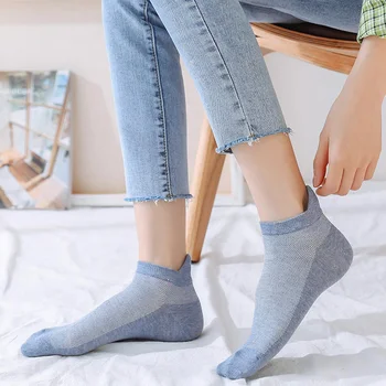 Модные японские женские короткие носки с низкой трубкой, носки-лодочки-кошки Изображение 2