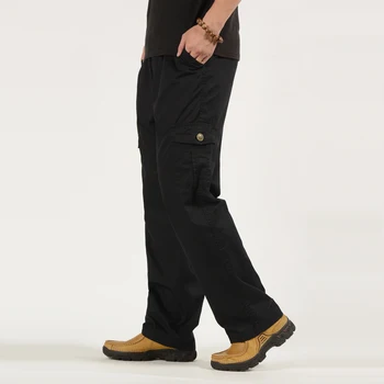 Мужские весенние военные брюки-карго, мужские осенние повседневные брюки больших размеров, брюки, мужская верхняя одежда, тактические брюки с несколькими карманами, Брюки Мужские Изображение 2