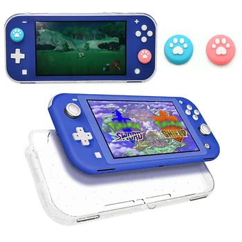 Мягкий защитный чехол для Nintendo Switch Lite TPU силиконовый с колпачками для захвата с хрустальным блеском Изображение 2