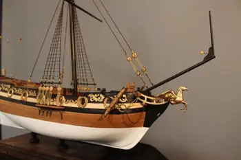 Наборы моделей кораблей вишневой версии в масштабе 1/48 деревянная модель William Royal Yacht Изображение 2
