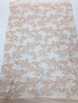 Новая легкая серия французского тюля с вышивкой, модное вечернее платье с вышивкой бисером, cheongsam 5 ярдов Изображение 2