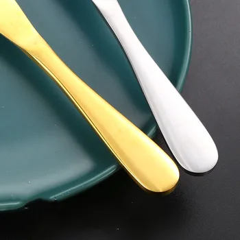 Нож для масла из нержавеющей стали, Посуда для сыра, хлеба, джема, нож для зеркальной полировки, посуда Изображение 2