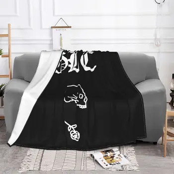 Одеяла в стиле Gothboiclique Lil Peep, флис, весна /осень, рэп, хип-хоп, музыка, мягкие пледы для дивана, дорожные Покрывала Изображение 2