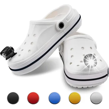 Светодиодная Подсветка для Обуви Croc IPX5 Водонепроницаемая Обувь Освещает Фары для Хакинга Light for Adults Kids Decoration Funny Shoe Изображение 2