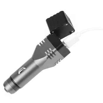 Светодиодный фонарик ZK30, МИНИ-автомобильный заряжаемый фонарь, Мощная лампа, встроенный литий-ионный аккумулятор, светильник для автомобильного прикуривателя Изображение 2