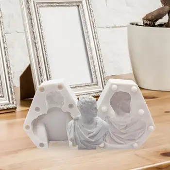 Свеча Силиконовая форма 3D Бюст Статуя Свеча Силиконовые формы Ароматерапевтические Свечи Литье эпоксидной смолы Ручной работы Форма для мыла Ручной работы Изображение 2