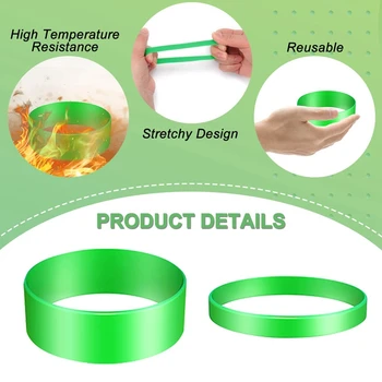 Силиконовые ленты для сублимационного стакана, эластичное кольцо для сублимационной бумаги, ленты для переноса, аксессуары предотвращают образование ореолов. Изображение 2