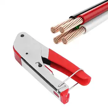 Сталь + ABS Обжимные плоскогубцы для зачистки проводов коаксиального кабеля, набор инструментов для зачистки щипцов для 1KT-52L20, прочный и долговечный Изображение 2