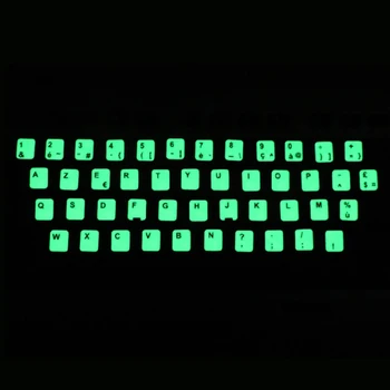 Флуоресцентные наклейки на клавиатуру, светящаяся водонепроницаемая защитная пленка для клавиатуры, итальянский челночный корабль Изображение 2
