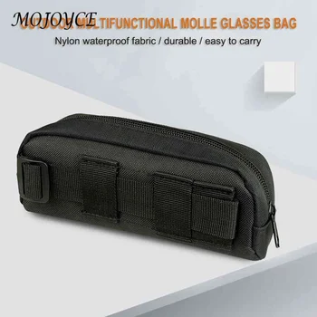 Футляр для солнцезащитных очков для охоты на открытом воздухе, сумка Molle, коробка для очков, нейлоновая поясная сумка Изображение 2
