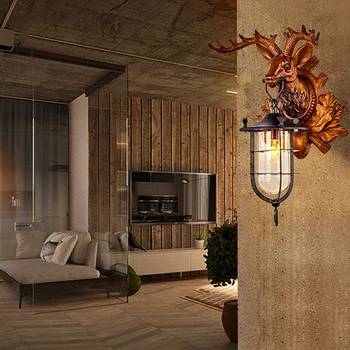 Хрустальное бра TEMAR Modern с оленьими рогами, светодиодная лампа, Креативное прикроватное освещение для домашнего декора гостиной и веранды Изображение 2