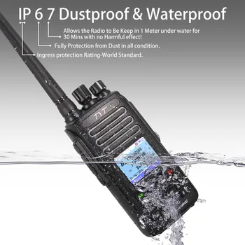 Цифровое радио TYT MD-UV390 DMR 5 Вт Водонепроницаемый IP67 Удобные портативные рации MD UV390 Дополнительное обновление GPS для MD-390 Dual Band VHF UHF Изображение 2
