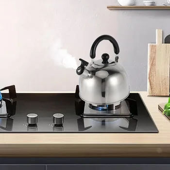 Чайник для приготовления чая, свистящий чайник для плиты, чайники из нержавеющей стали, чайники для плиты, вместимостью 3 л с капсульной основой От Изображение 2