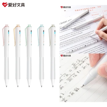 Шариковые ручки-самокрутки, быстросохнущие чернила 0,5 мм, сверхтонкие шариковые ручки-роллеры JIAN Изображение 2