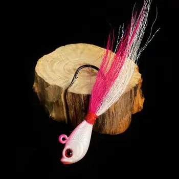 Экологичный рыболовный крючок, соблазнительная металлическая приманка, имитация оленьей шерсти, крючок для рыбьей головы Изображение 2